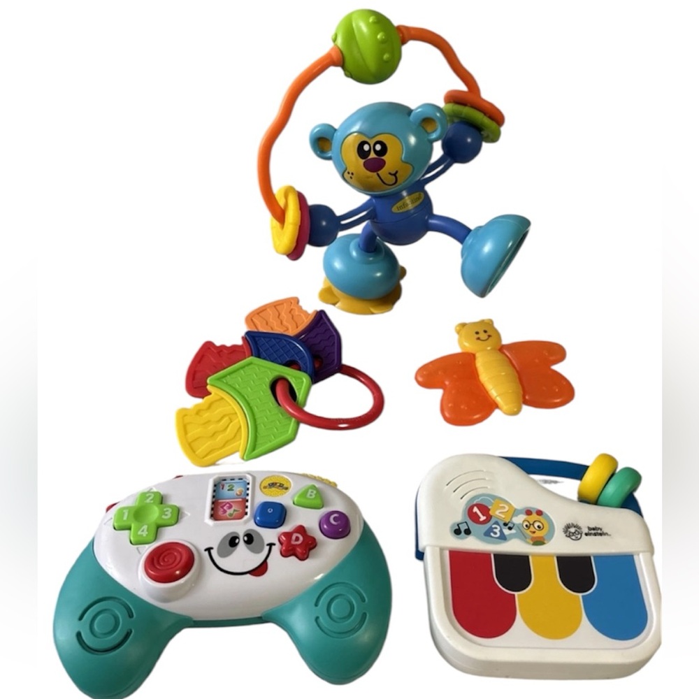 Infantino Stick Spin Monkey & More -BUNDLE- Amazing Condition-5 Toys